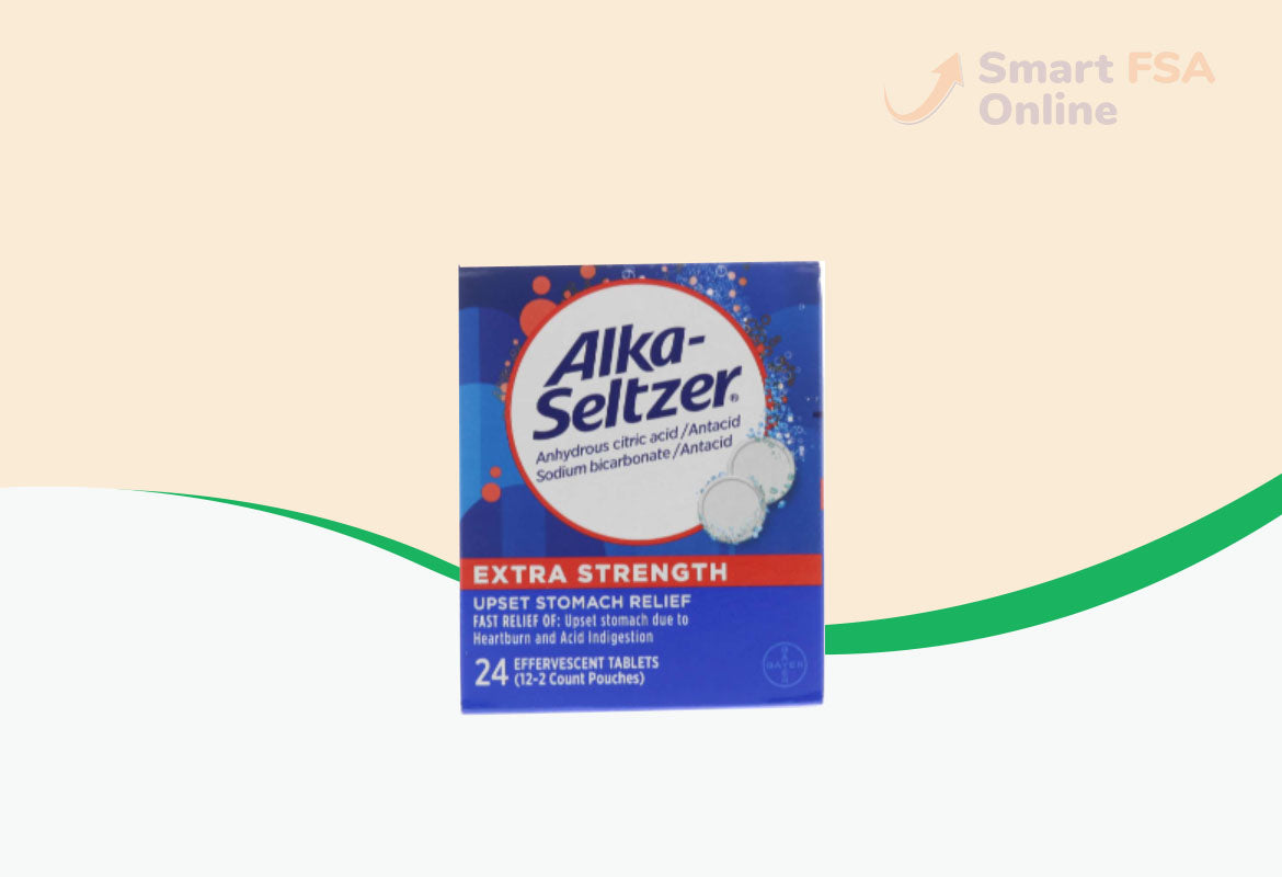 Alka-Seltzer Effervescent Tablets, Extra Strength, 24 ct.