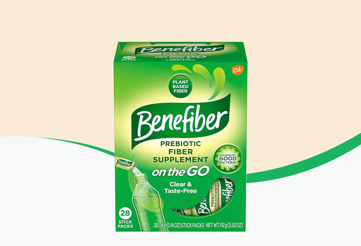 Benefiber On The Go Prebiotic Daily Fiber Supplement Powder Sticks, For Digestive Health, Unflavored, 28 ct.