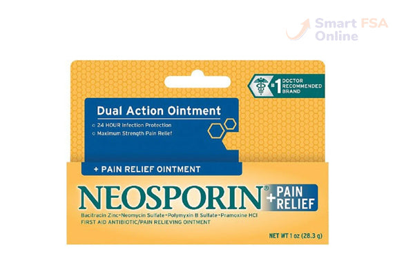 Neosporin Plus Pain Relief Maximum-Strength Antibiotic Ointment, 1 oz.