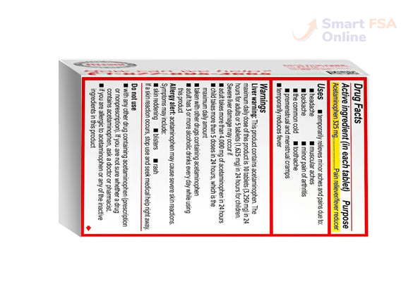 Tylenol Regular Strength Tablets, 100 ct.