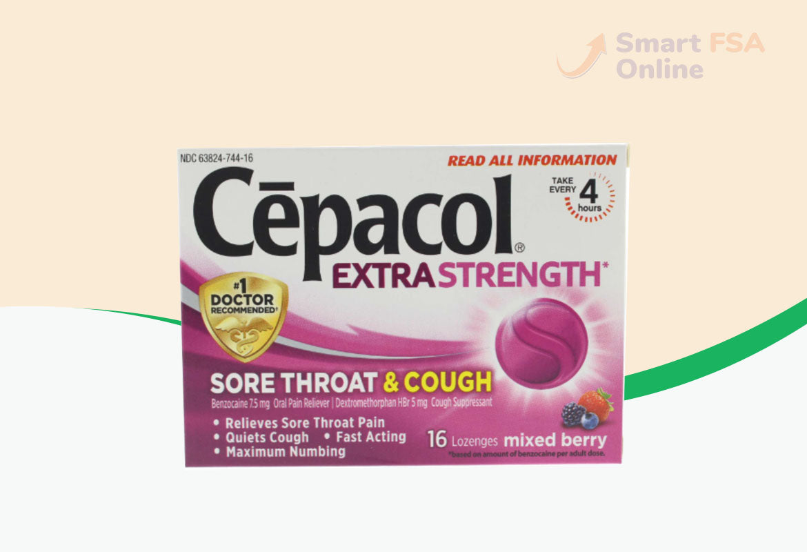 Cepacol Extra Strength Lozenges for Sore Throat & Cough, Mixed Berry 1 Pack
