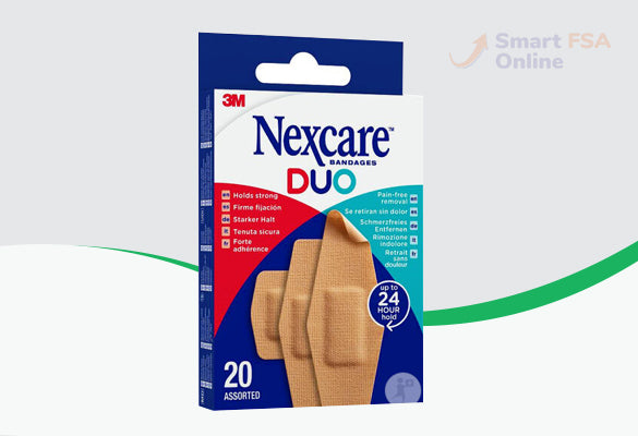 Nexcare DUO Bandage, Assorted, 20 ct.