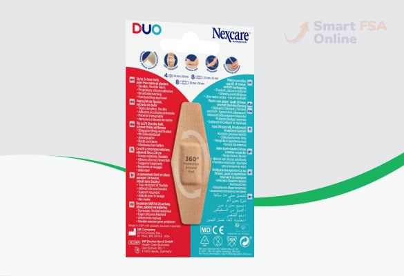Nexcare DUO Bandage, Assorted, 20 ct.
