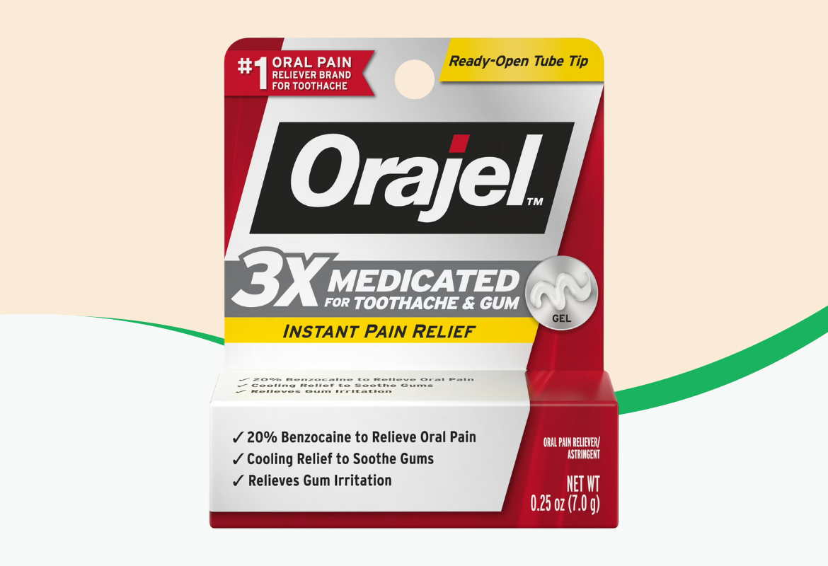 Orajel 3X Medicated Gel for Toothache and Gum,