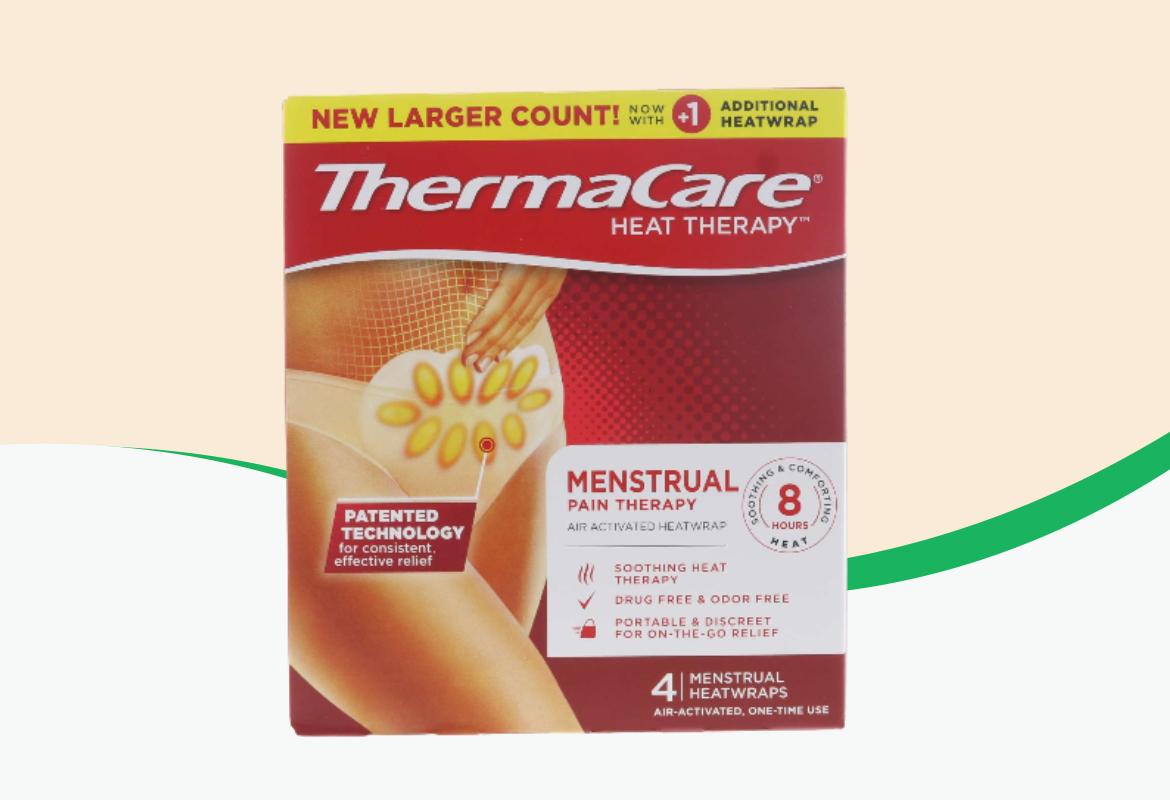 ThermaCare Menstrual Pain Relief Heatwraps, 4 ct.