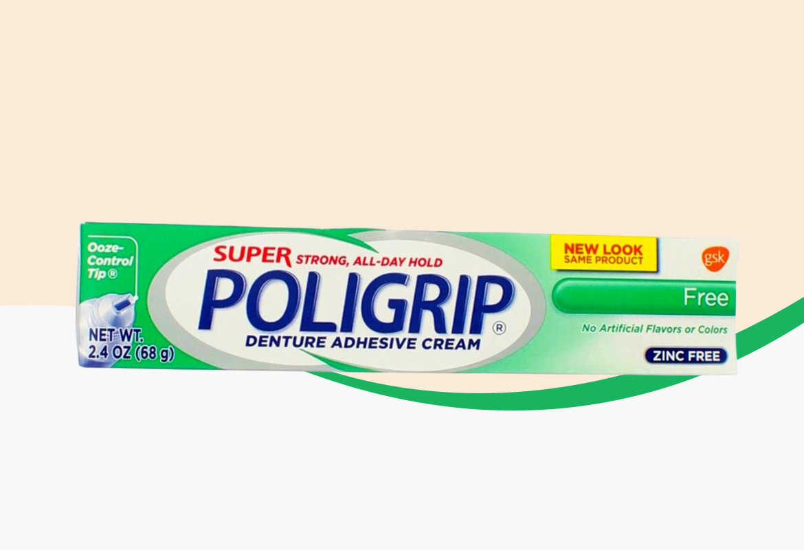 Super Poligrip Free Formula Zinc Free Denture Adhesive Cream