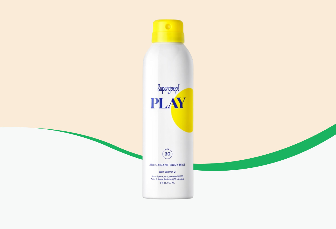 Supergoop! PLAY Antioxidant Body Mist SPF 30 with Vitamin C, 6 oz.