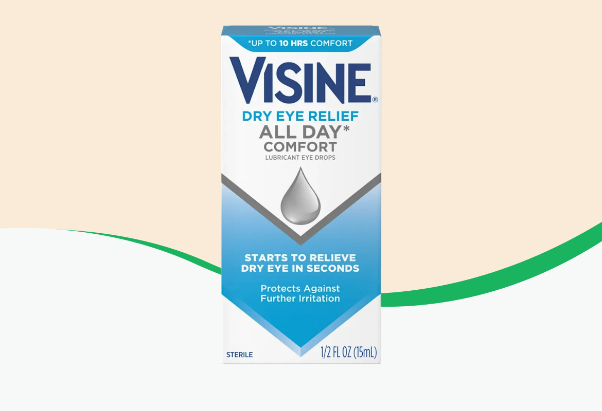 Visine Dry Eye Relief All Day Comfort Lubricant Eye Drops, .5 fl oz.