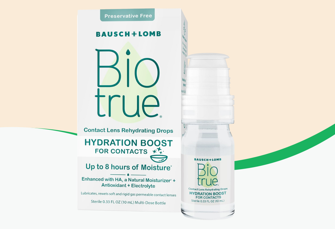 Bausch + Lomb Biotrue Hydration Boost Contact Lens Drops, 0.33 fl oz.