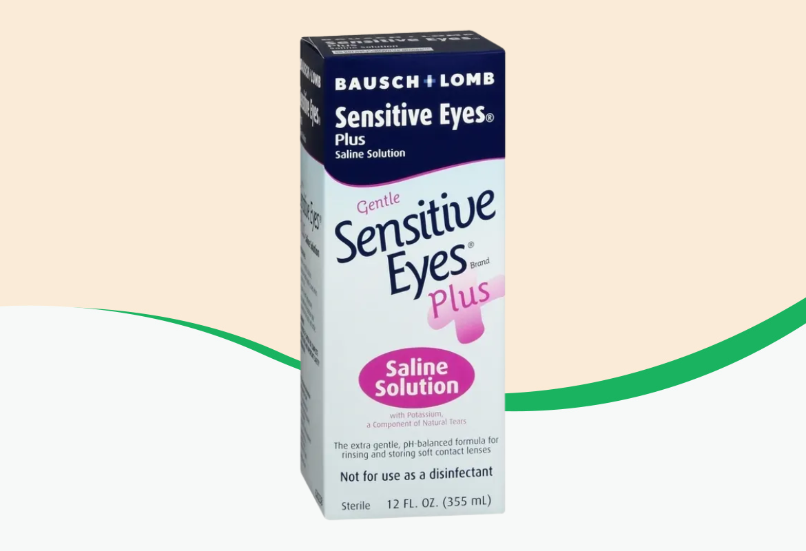 Sensitive Eyes Plus Saline Solution 12 FL OZ(355mL).