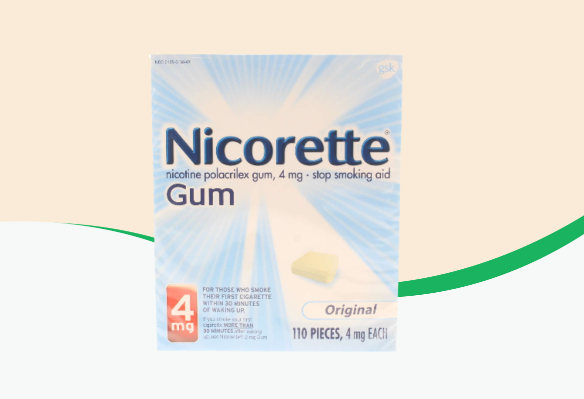 Nicorette Gum Original, 4 mg, 110 ct.