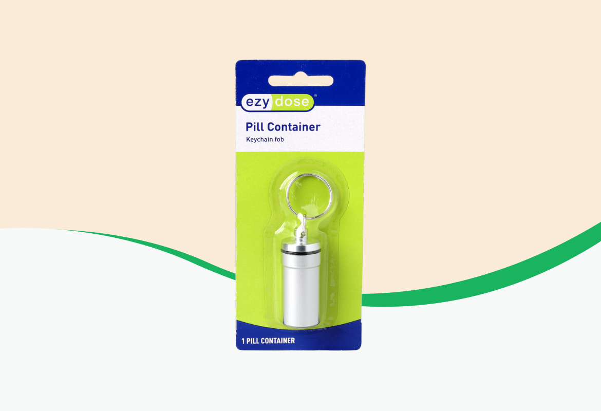 EZY Dose Deluxe Metal Pill Fob