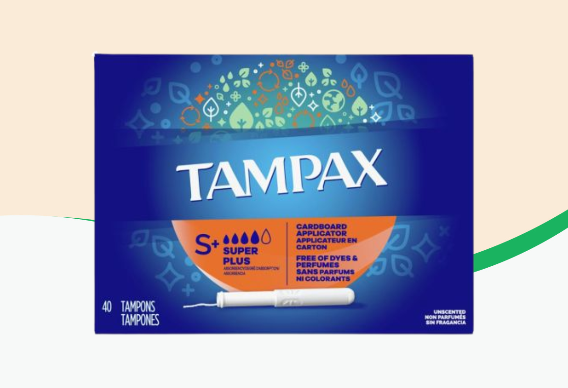 Tampax Tampons Super Plus Absorbency Unscented, 40 ct