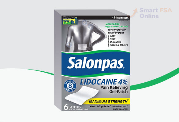 Salonpas Lidocaine Gel-Patch, 6 ct.