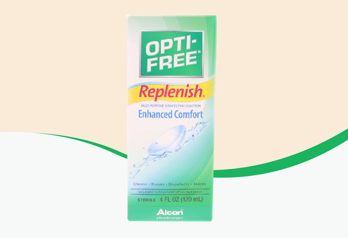 Opti-Free Replenish Multi-Purpose Disinfection Solution.