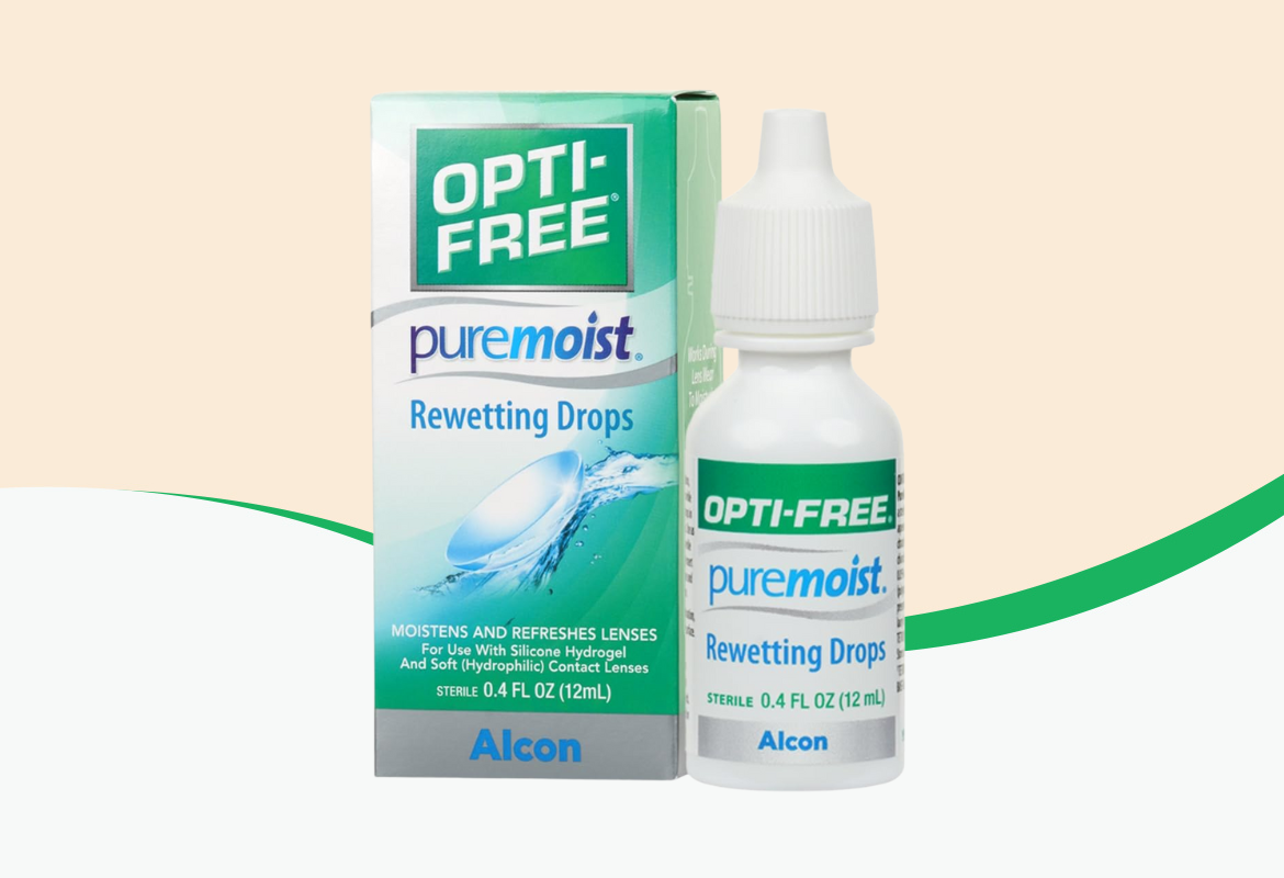 Opti-Free PureMoist Rewetting Drops, 12 mL