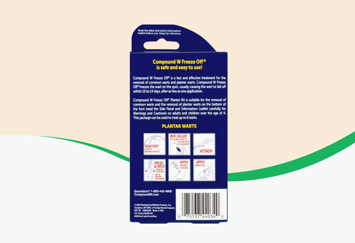 Compound W Freeze Off Plantar Wart Removal System, 8 ea.