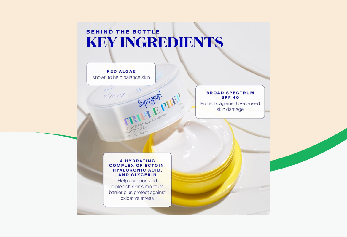 Supergoop! Triple Prep Weightless Daily Moisturizer – SPF 40