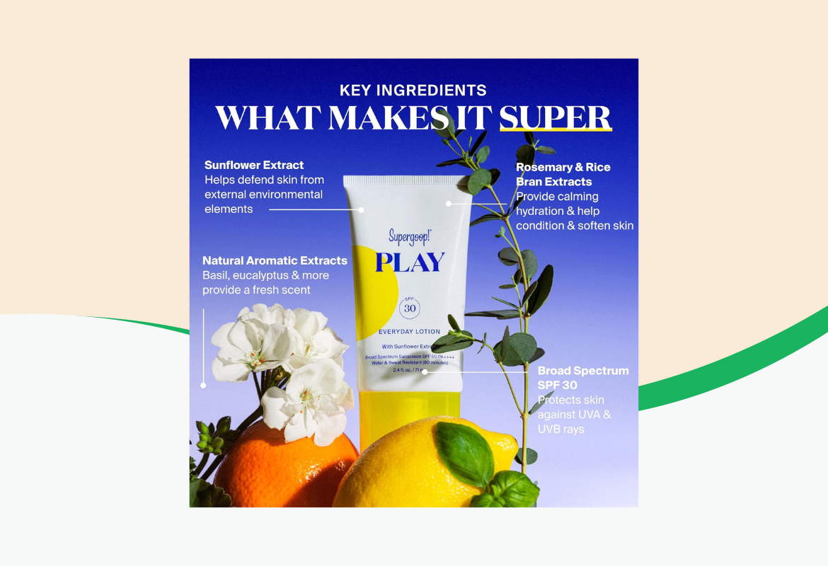 Supergoop! PLAY Everyday Lotion SPF 30 with Sunflower Extract - 5.5oz