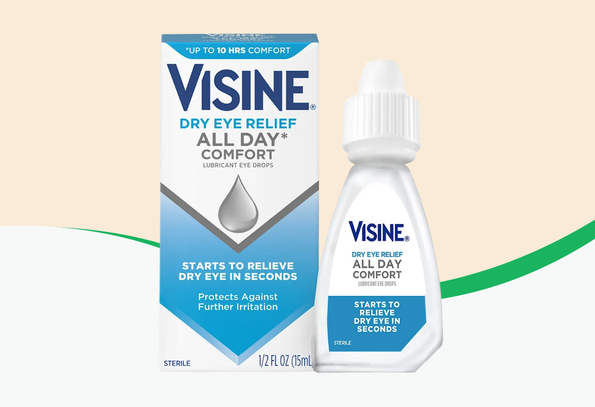 Visine Dry Eye Relief All Day Comfort Lubricant Eye Drops, .5 fl oz.