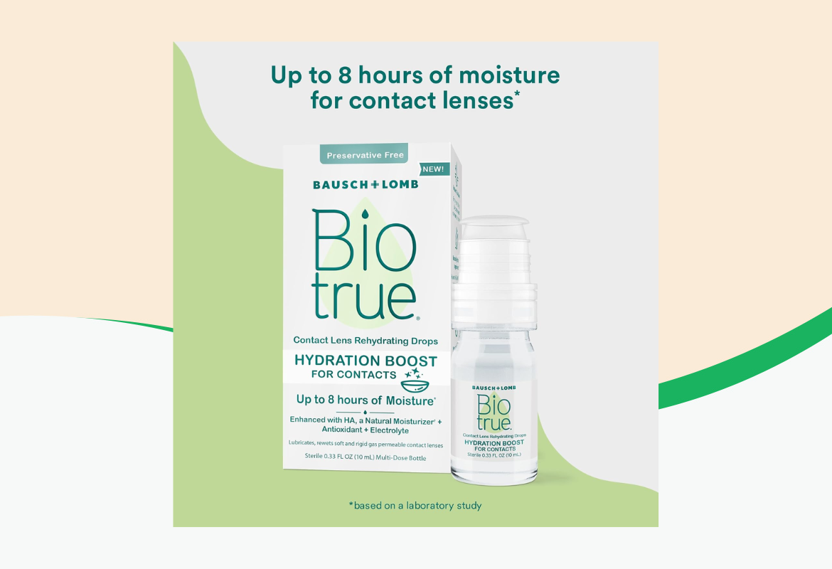 Bausch + Lomb Biotrue Hydration Boost Contact Lens Drops, 0.33 fl oz.