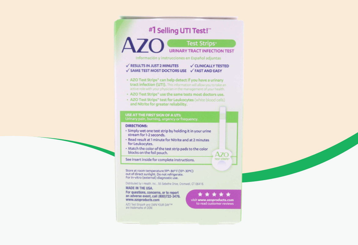 Azo Urinary Tract Infection Test Strips with Handle, 3 ct.