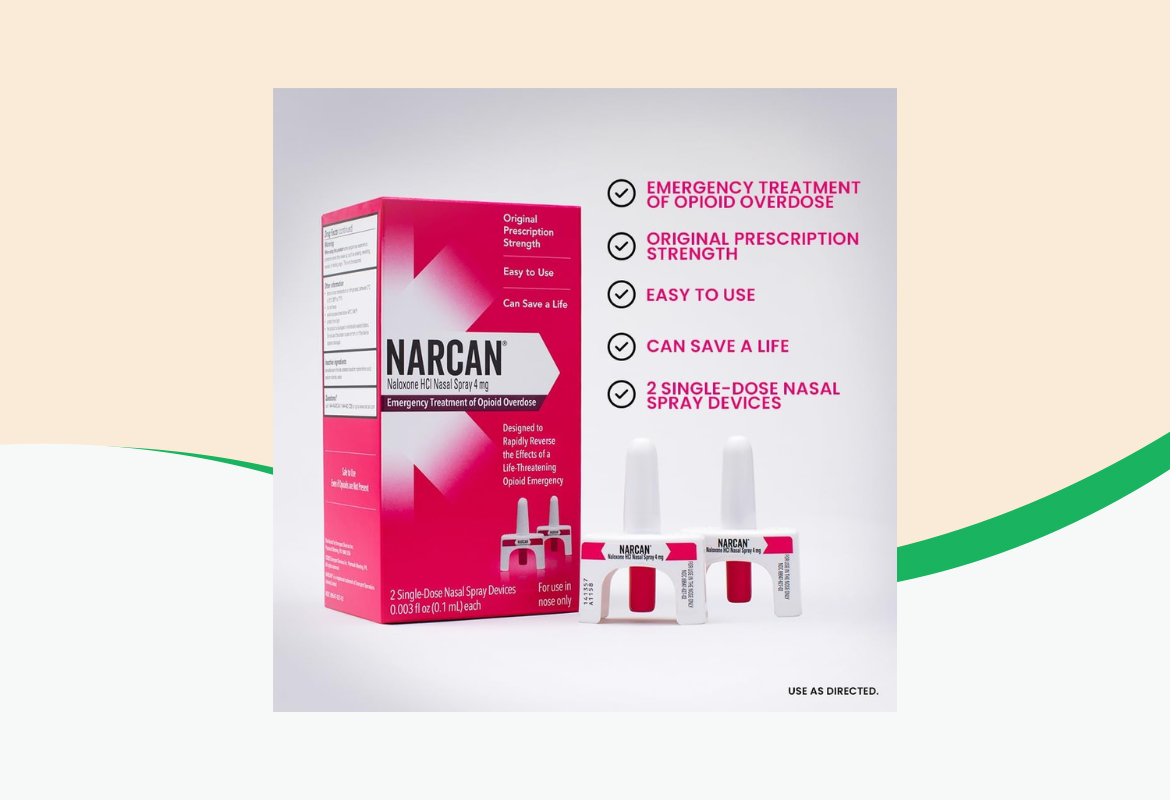 Narcan Naloxone HCI Nasal Spray, 4mg (2-Pack)