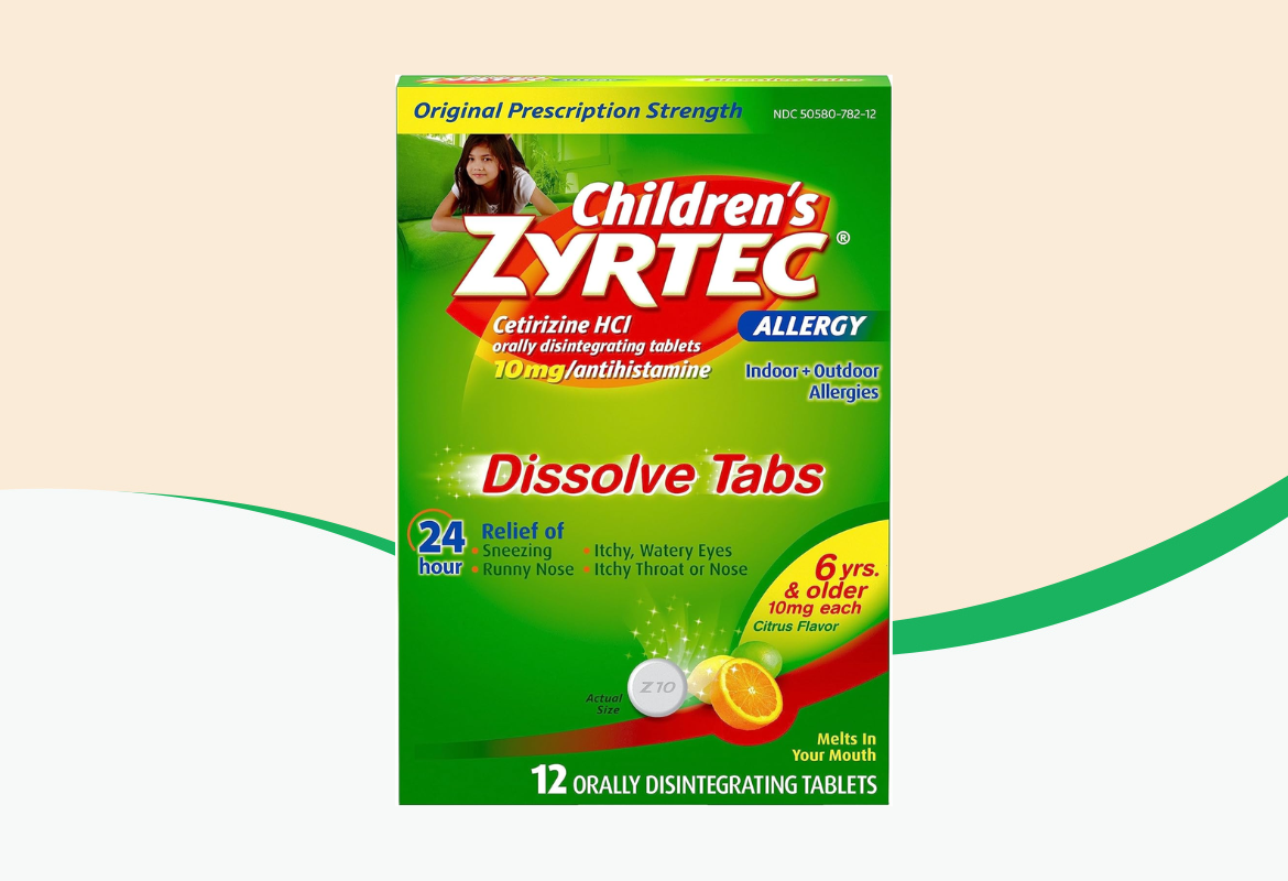 Children's Zyrtec 10 mg Dissolve Tabs, Citrus Flavor