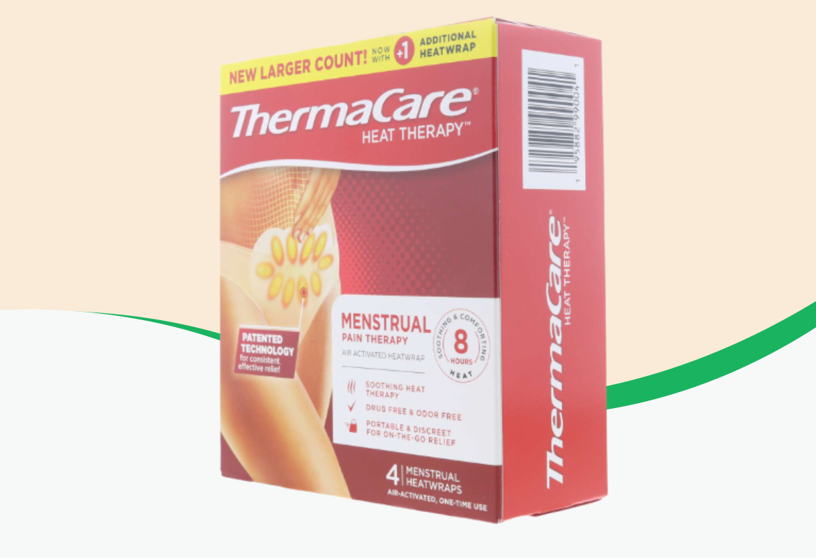 ThermaCare Menstrual Pain Relief Heatwraps, 4 ct.