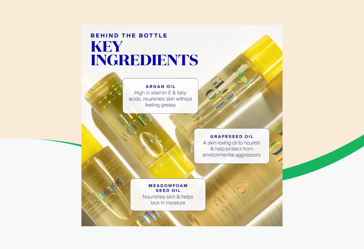 Supergoop! Glow Oil SPF 50, 5 oz.