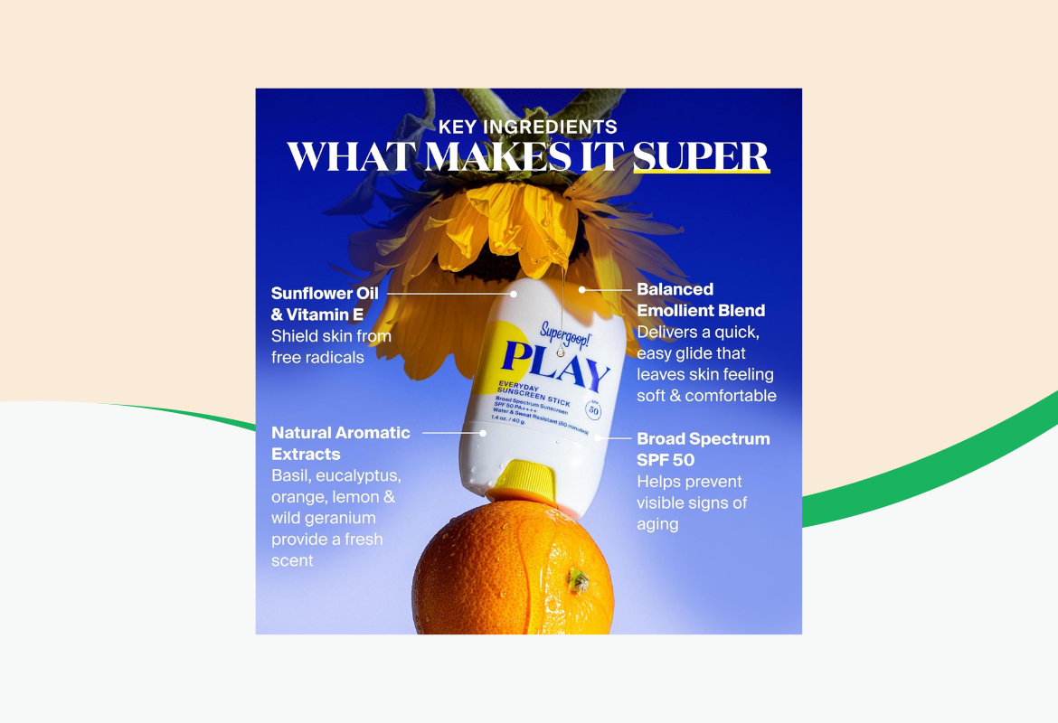 Supergoop! PLAY Everyday Stick SPF 50, 1.4 oz.