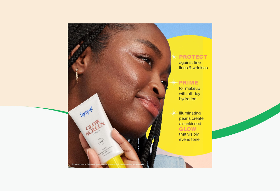 Supergoop! Glowscreen SPF 40, Sunrise, 1.7 fl oz.