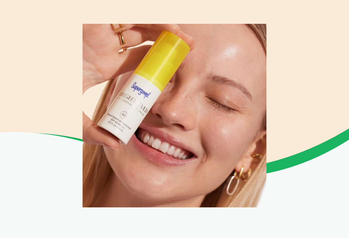 Supergoop! Bright-Eyed 100% Mineral Eye Cream, SPF 40, .5 fl oz.