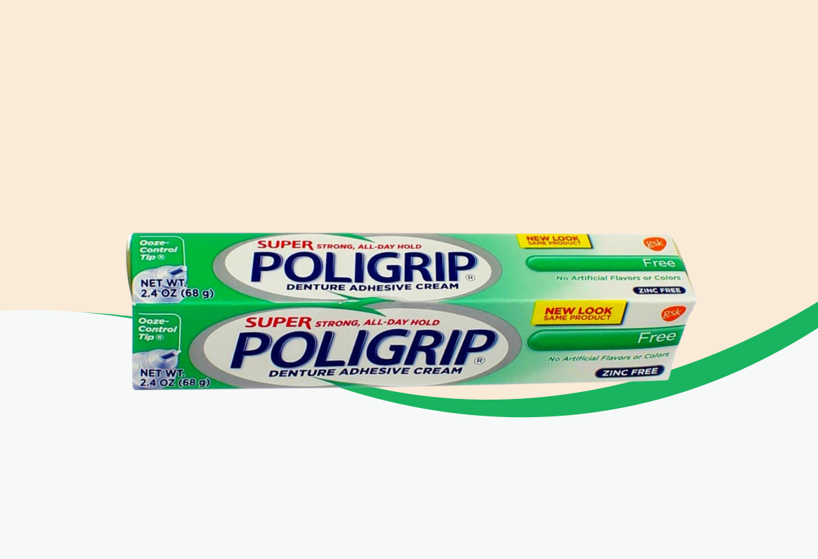 Super Poligrip Free Formula Zinc Free Denture Adhesive Cream