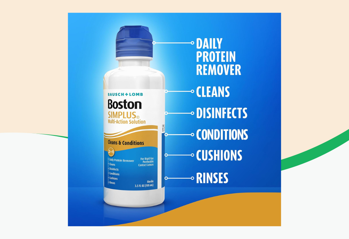 Bausch + Lomb Boston SIMPLUS Multi-Action Solution, 3.5 oz.