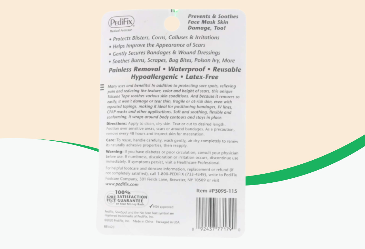 Pedifix Soothe & Heal Silicone Tape