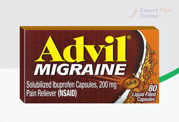 Advil Migraine Pain Reliever and Fever Reducer Liquid Filled Capsules, 200 mg