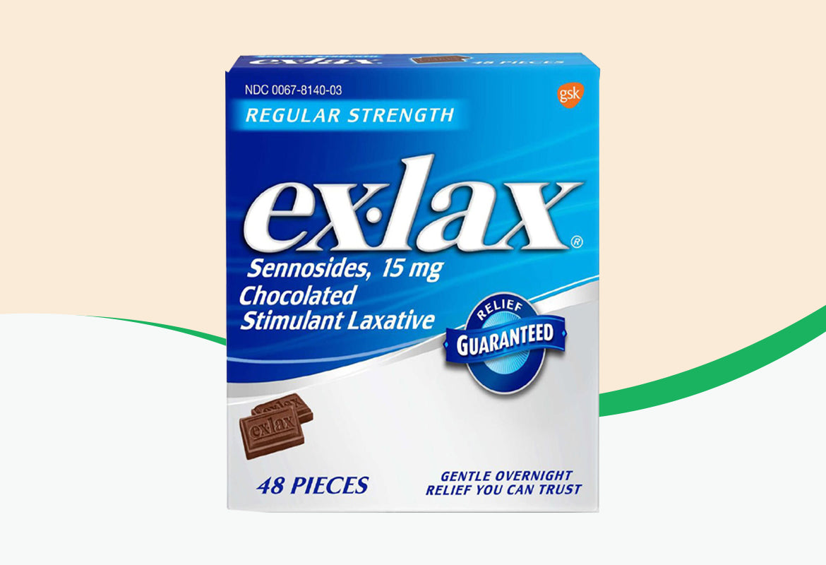 Ex-Lax Regular Strength Sennosides, 15 mg, Stimulant Laxative Chocolated Pieces For Gentle Overnight Relief,