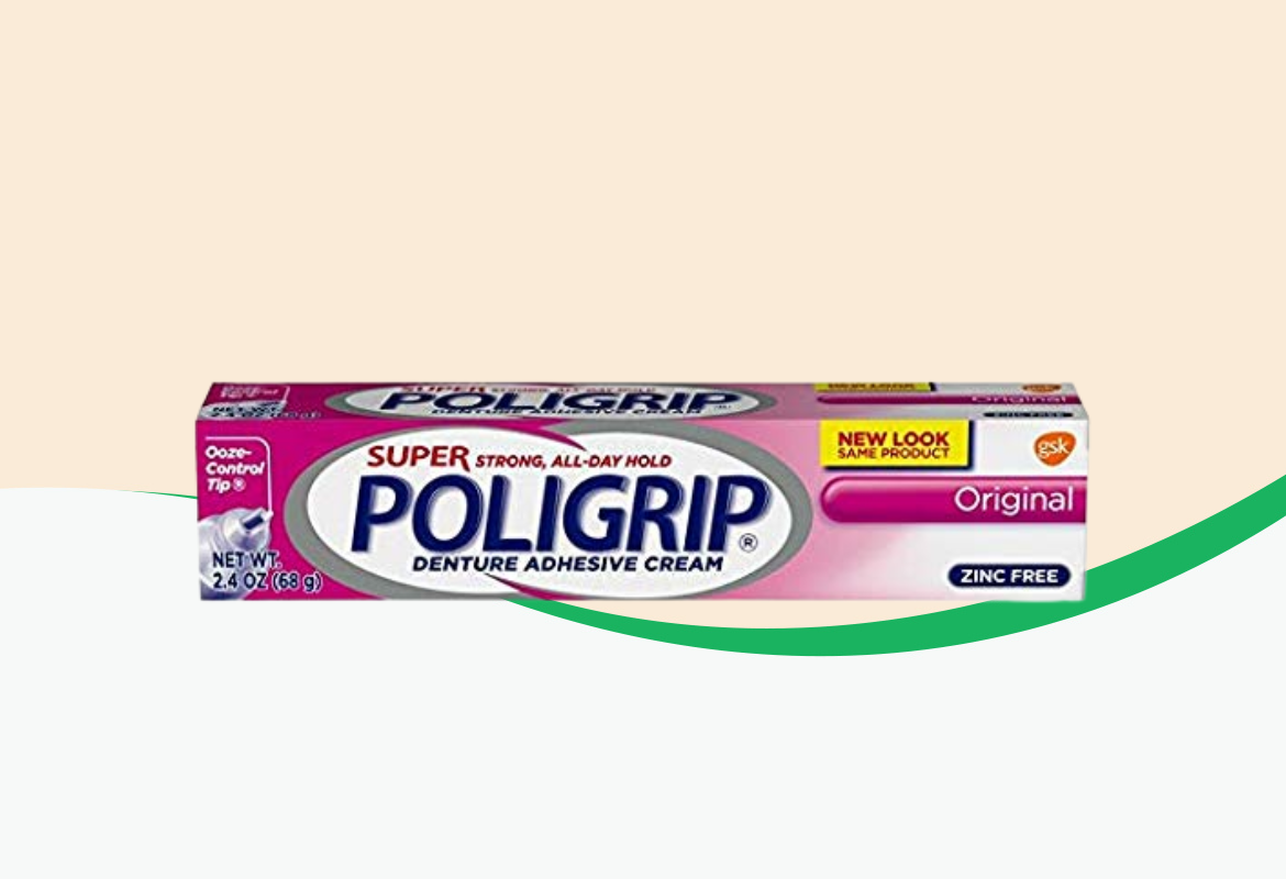 Super Poligrip Original Formula Zinc Free Denture Adhesive Cream