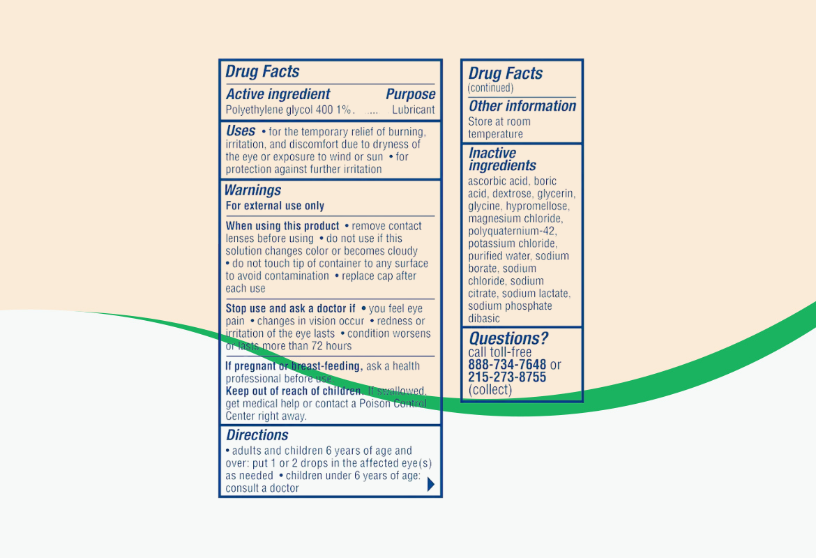 Visine Dry Eye Relief All Day Comfort Lubricant Eye Drops, .5 fl oz.