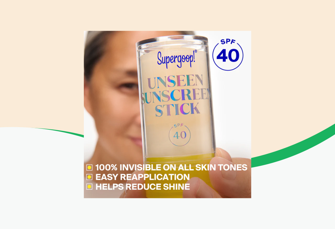 Supergoop! Unseen Sunscreen Stick, SPF 40, 0.70 oz.