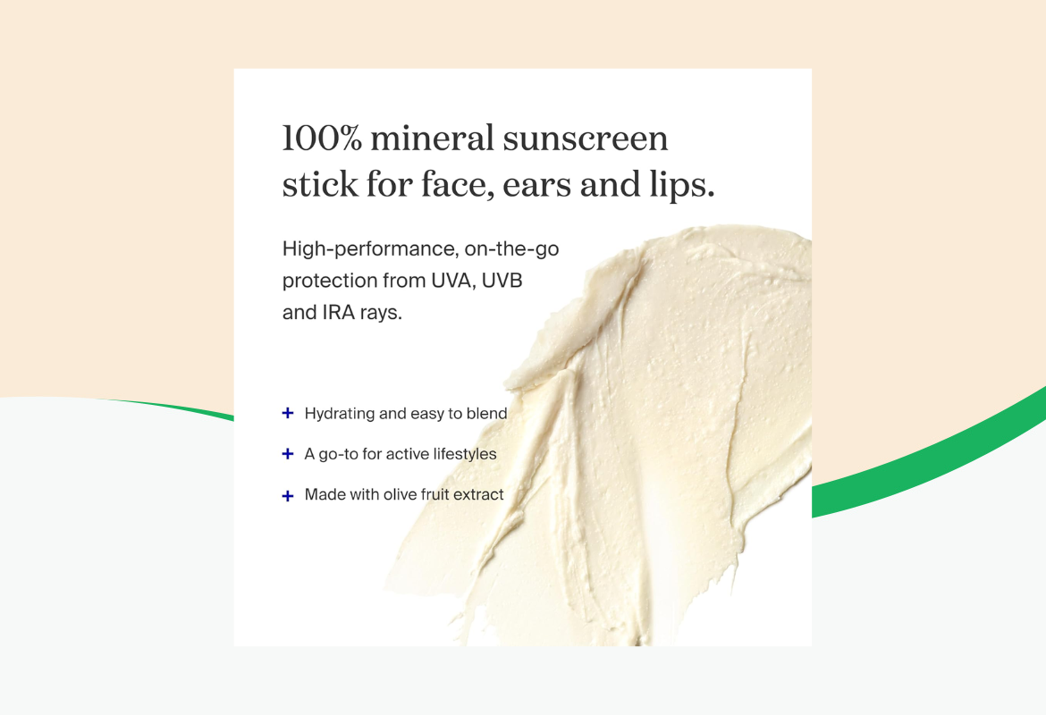 Supergoop! PLAY 100% Mineral Stick, SPF 50 with Olive Fruit Extract, .67 oz.
