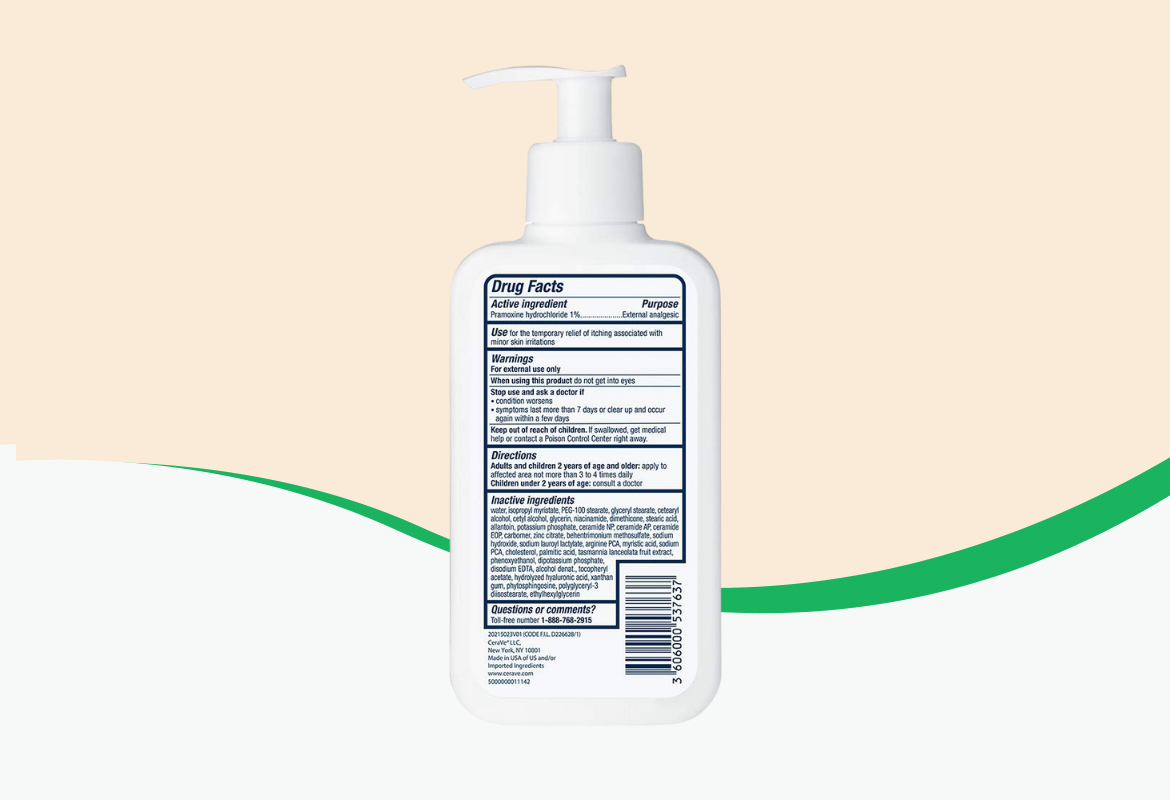 CeraVe Moisturizing Lotion for Itch Relief, 8 oz.