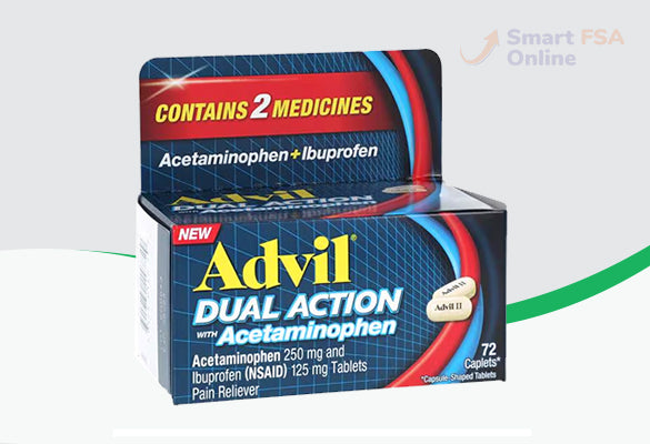 Advil Dual Action Coated Tablets, Acetaminophen + Ibuprofen