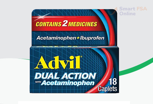 Advil Dual Action Coated Tablets, Acetaminophen + Ibuprofen