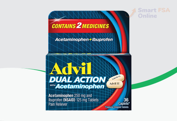 Advil Dual Action Coated Tablets, Acetaminophen + Ibuprofen