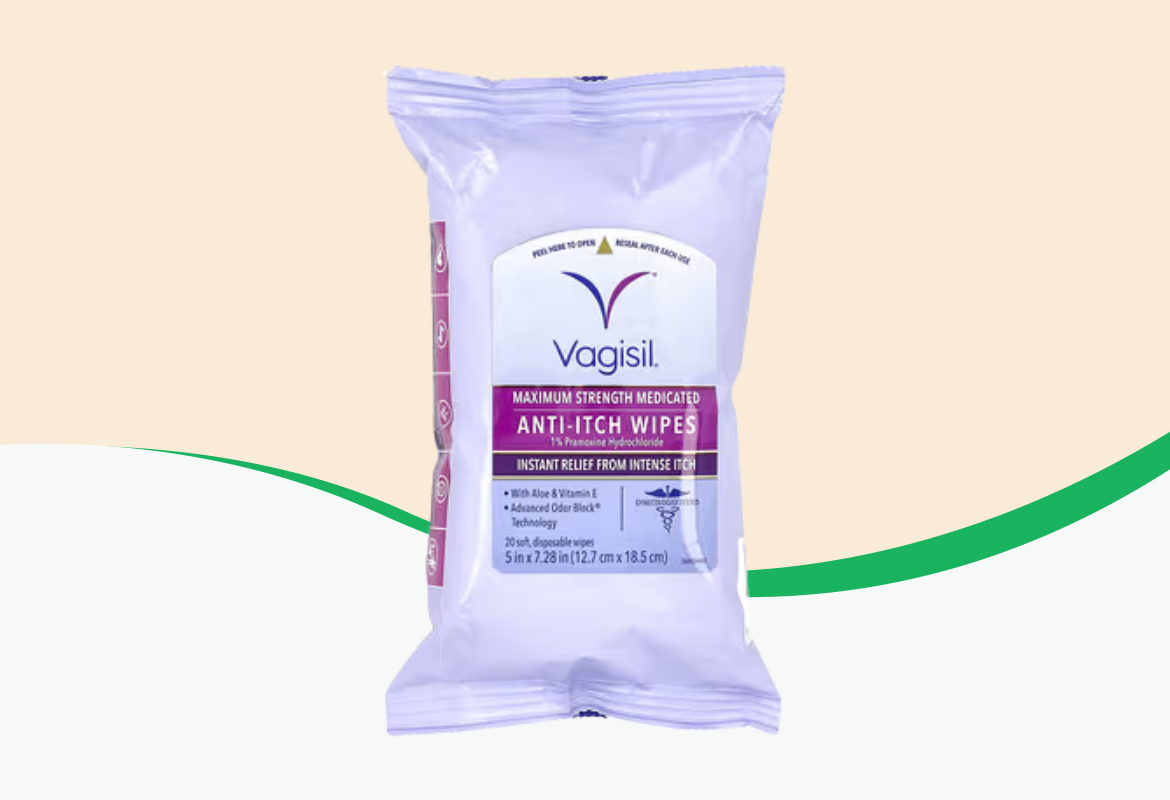 Vagisil Maximum Strength Medicated Anti-Itch Wipes, 20 ct.