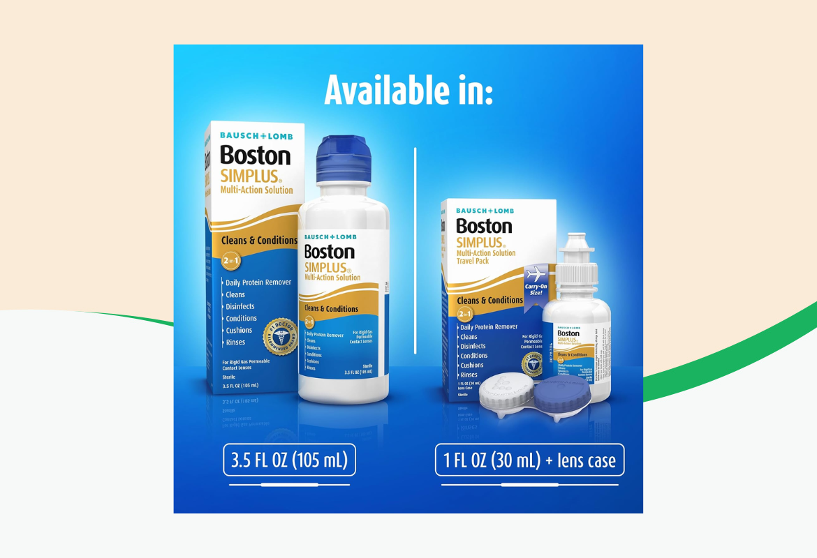 Bausch + Lomb Boston SIMPLUS Multi-Action Solution, 3.5 oz.