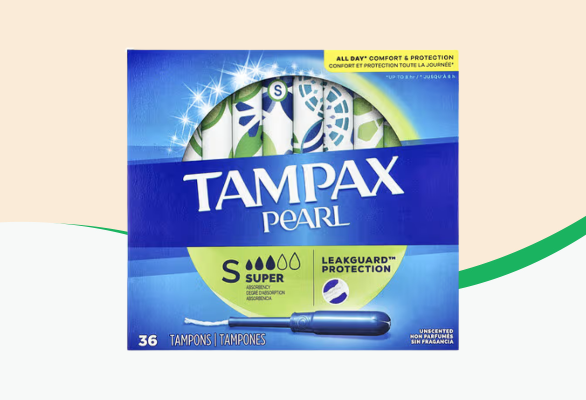 Tampax Pearl Tampons, Super Absorbency, 36 ct.