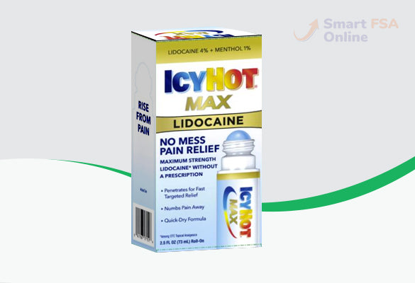 Icy Hot Max With Lidocaine, Roll-On, 2.5 oz.